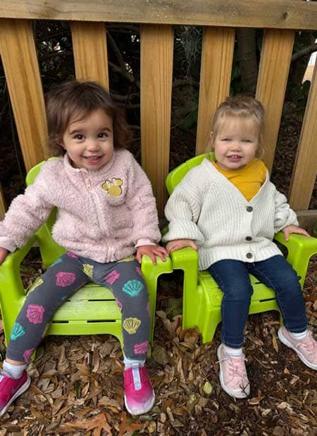 Students enjoying time with friends