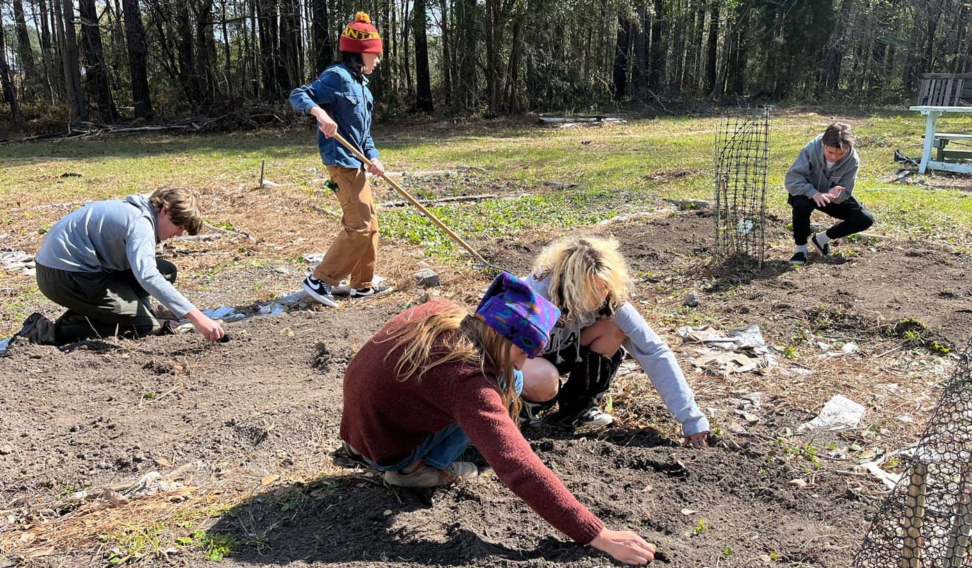 Students at the Mezzo Farm School